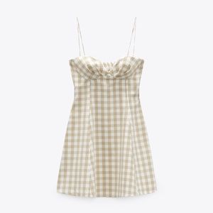 NWT Gingham Mini Dress